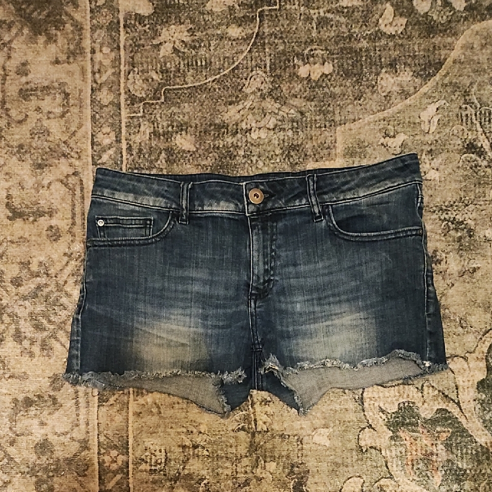 Y2K DL1961 Dark Blue Jean Micro Shorts